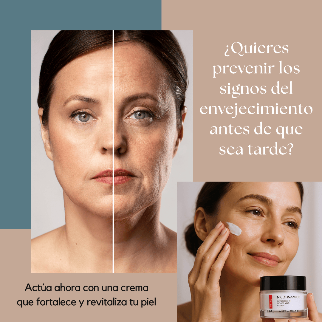 Crema Facial Niacinamida.Suaviza, hidrata y mejora la textura de tu piel