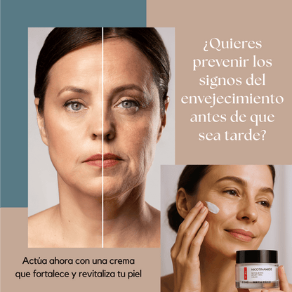 Crema Facial Niacinamida.Suaviza, hidrata y mejora la textura de tu piel