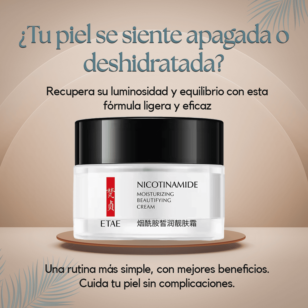 Crema Facial Niacinamida.Suaviza, hidrata y mejora la textura de tu piel