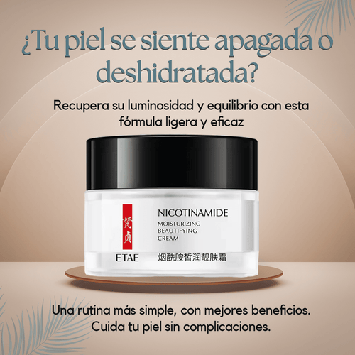 Crema Facial Niacinamida.Suaviza, hidrata y mejora la textura de tu piel